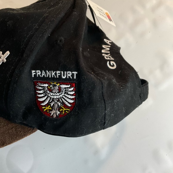 Frankfurt Original Adjustable Black Embroidered Hat Made in Germany - Picture 2 of 4